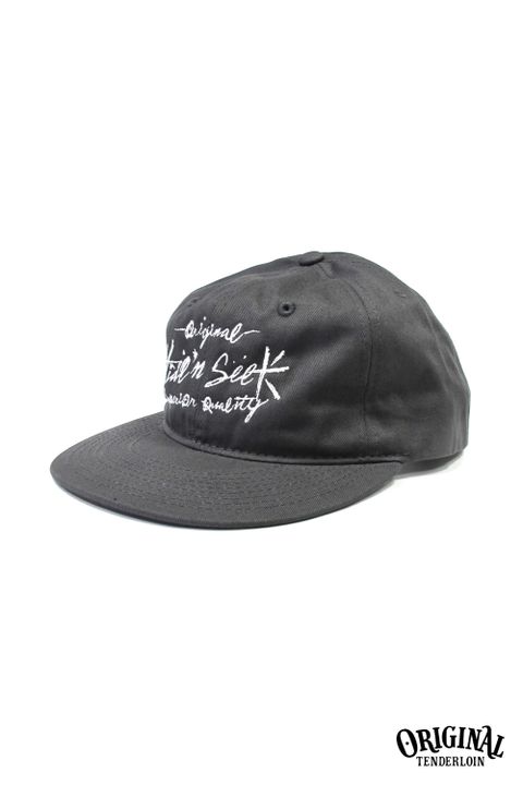 ×TENDERLOIN TWILL CAP (CHARCOAL GRAY) / テンダーロイン コラボロゴ刺繍キャップ