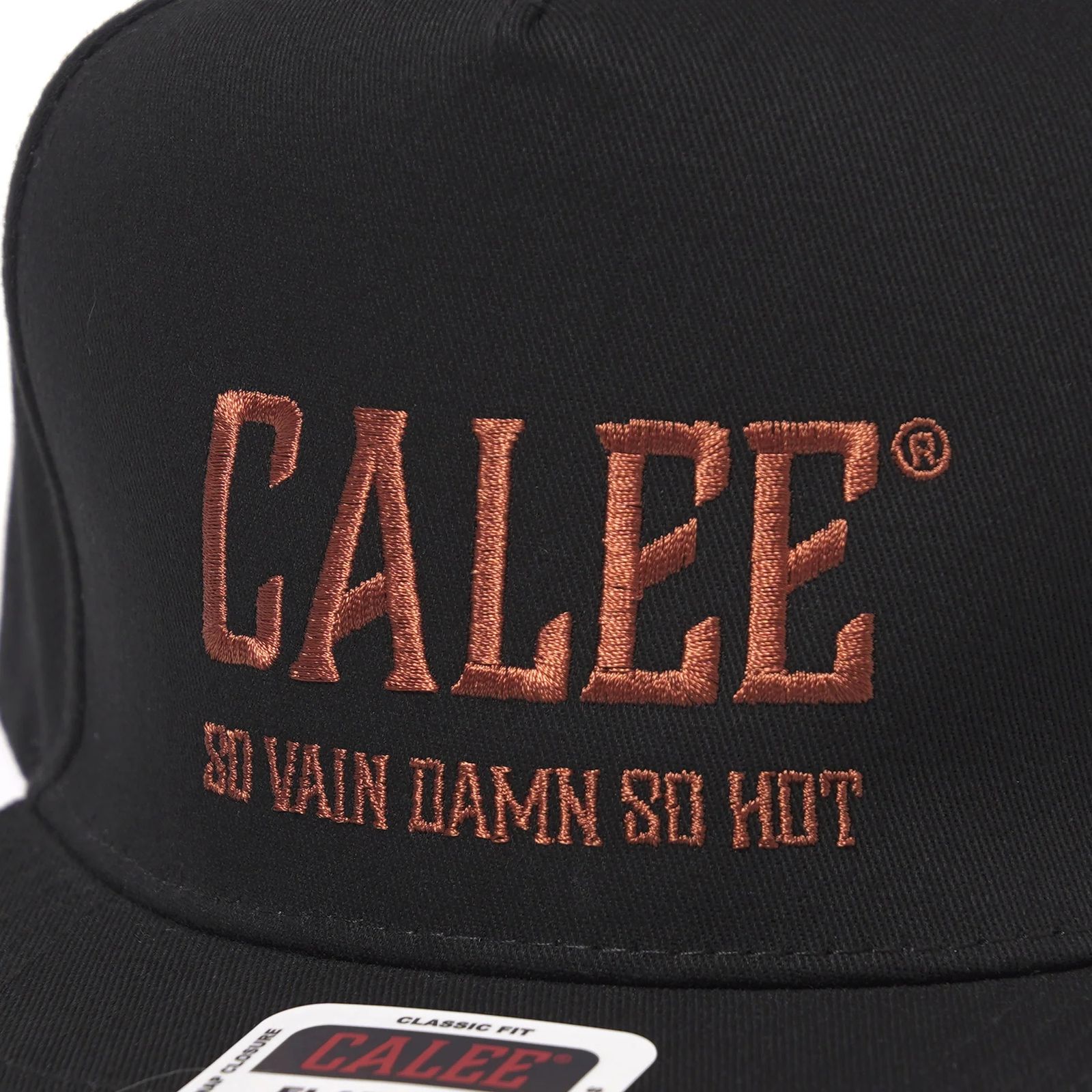 【ラスト1点】CALEE NATIONAL LOGO SOUVENIR CAP (ORANGE) / オリジナル ロゴ刺繍 キャップ
