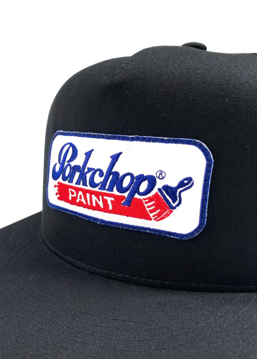 PCP WAPPEN MESH CAP (BLACK) / ワッペン メッシュ キャップ