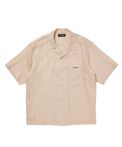 R9 BOWLER SS SHIRT (IVORY) / オープンカラー シャツ