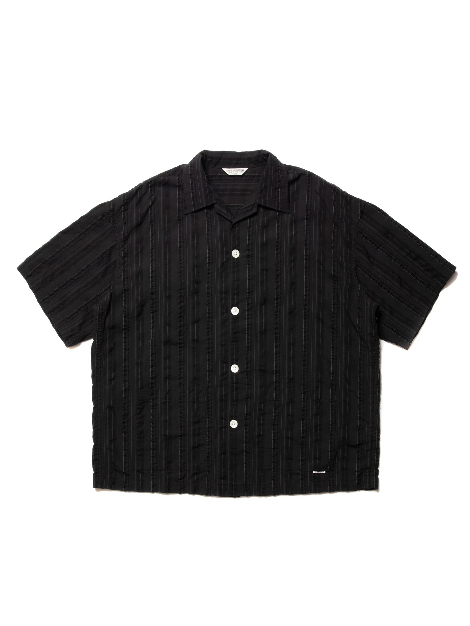 COOTIE PRODUCTIONS - Stripe Sucker Cloth Open Collar S/S Shirt 