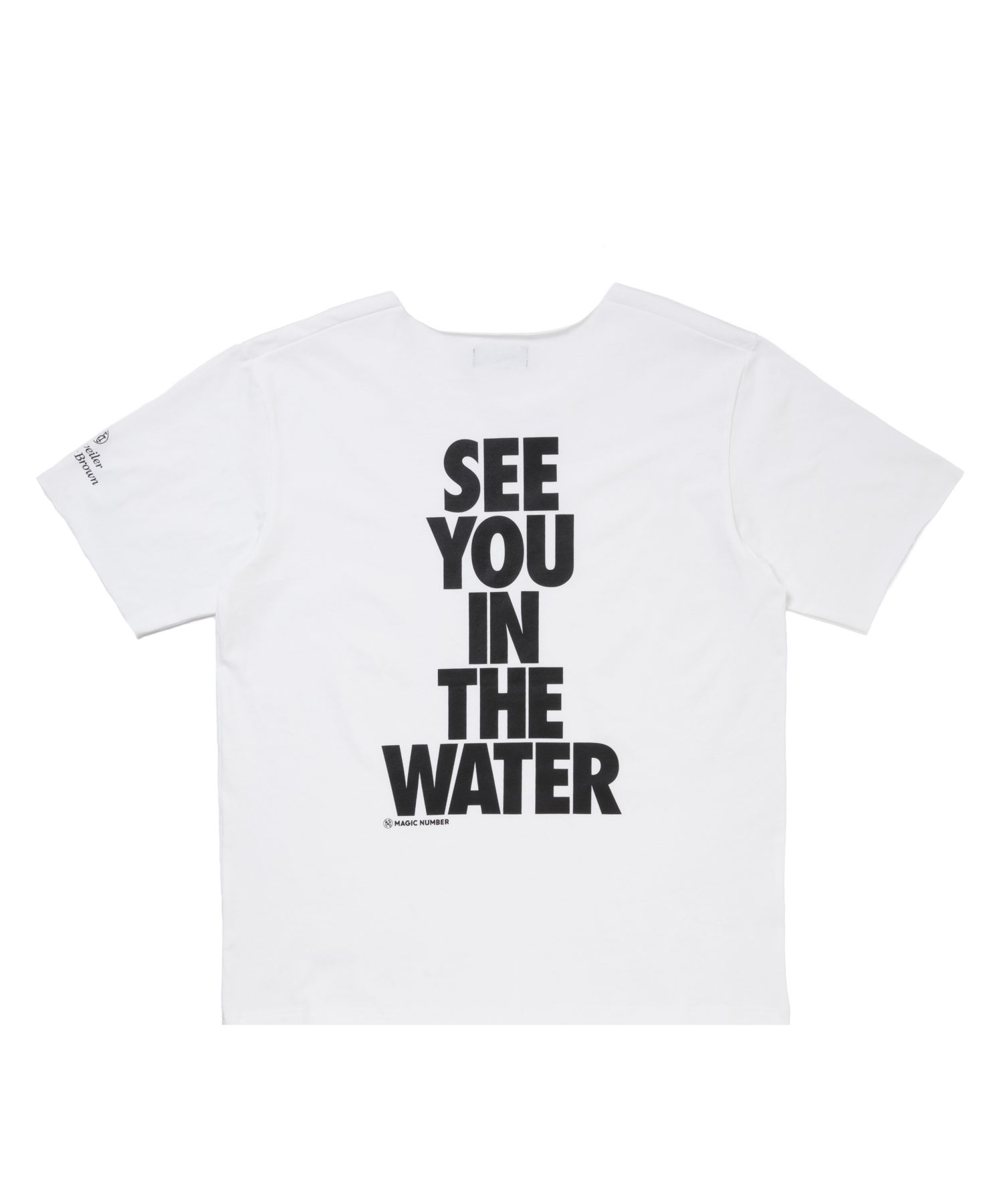RWMN CUTOFF TEE (WHITE) / マジックナンバー コラボ オリジナル カットオフ Tシャツ
