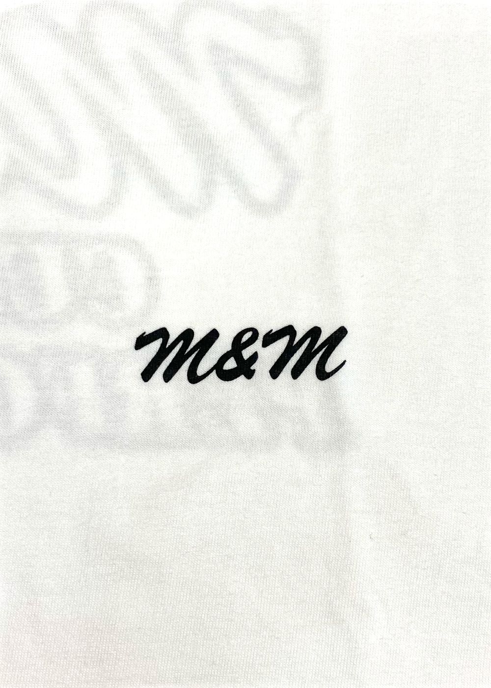 M&M CUSTOM PERFORMANCE - 【ラスト1点】Edge Logo Tee (WHITE