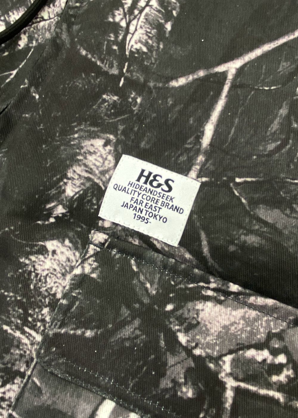 Camo Zip Hooded Jacket (BLACK CAMO) / オリジナル カモフラージュ フード ジャケット / セットアップ可能