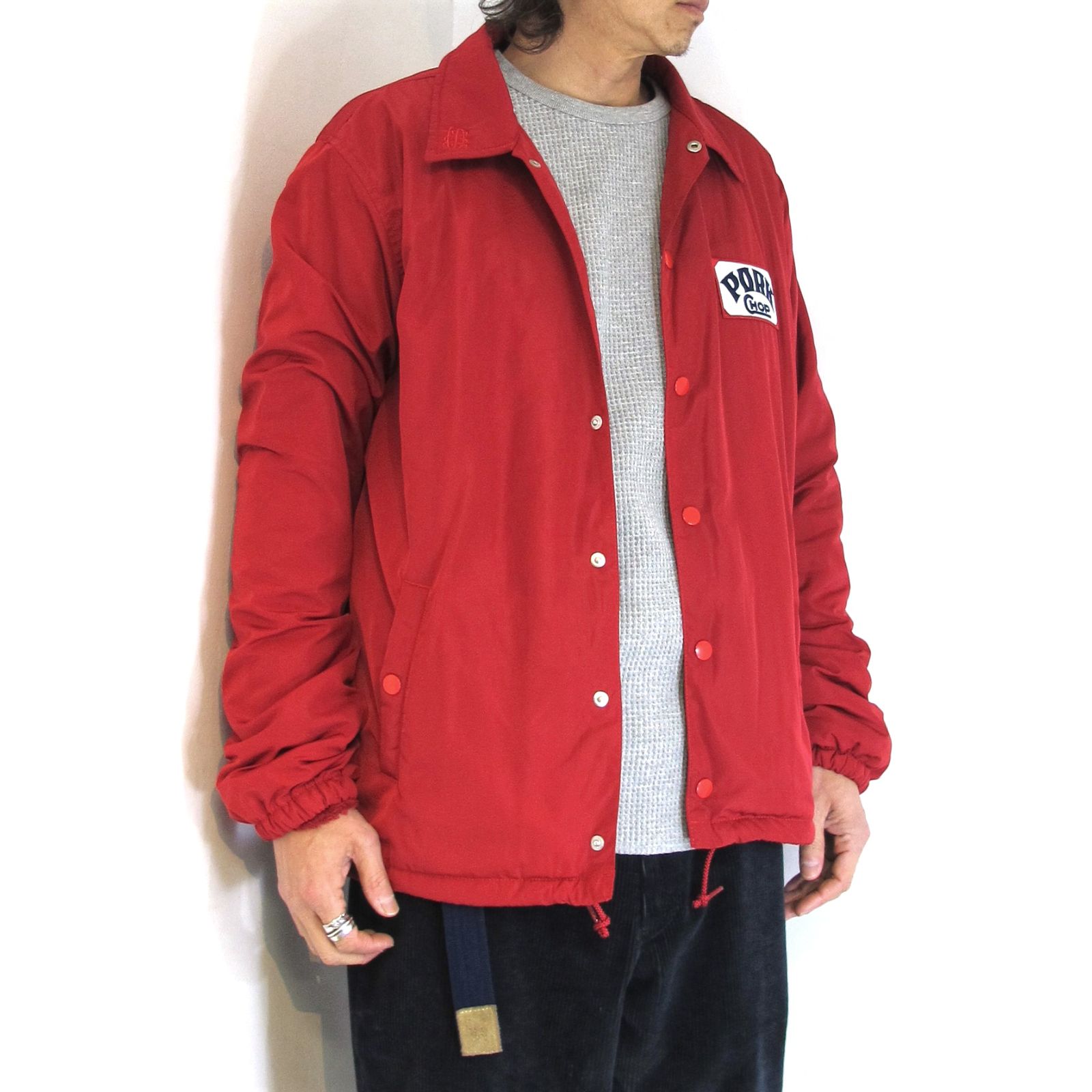 PORKCHOP - ORIGINAL BOA COACH JKT (RED) / オリジナル ボア