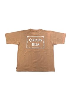 【ラスト1点】LOGO&MASK TEE (BEIGE) / ロゴ&マスク プリントTee