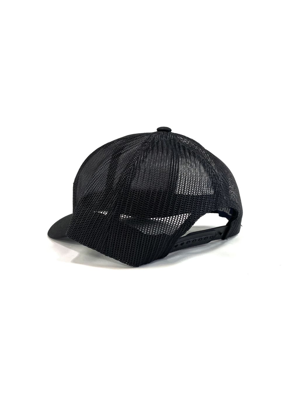 RETRO TRUCKER MESH CAP (BLACK) / ワッペン メッシュキャップ