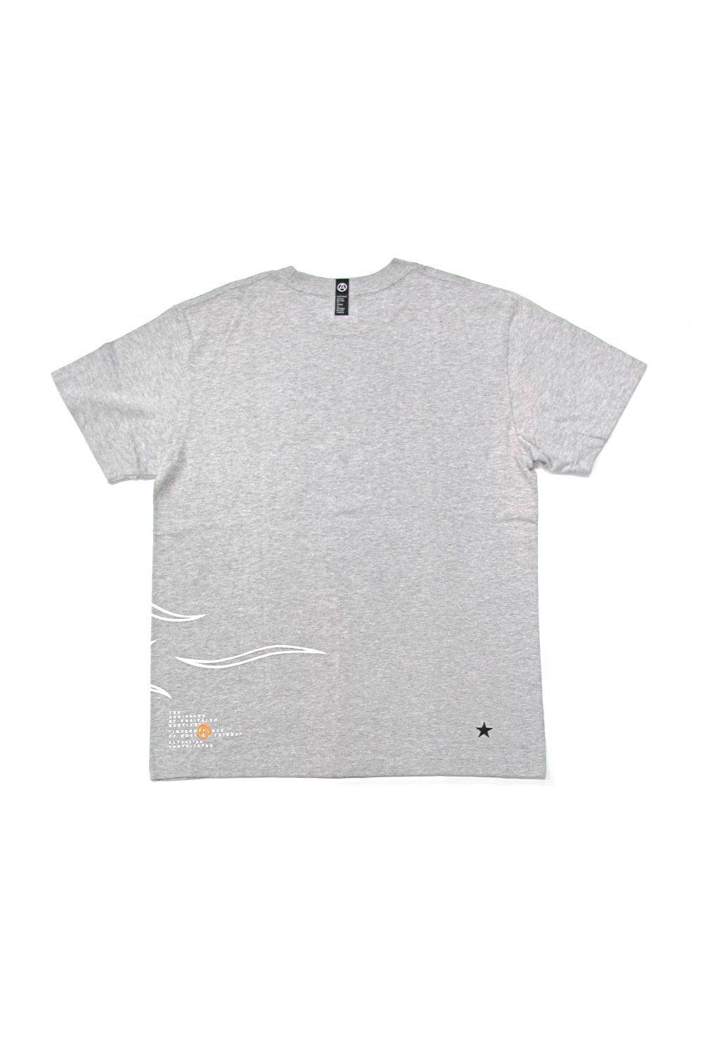 PRINT S/S TEE (GRAY) / アンライバルド コラボT