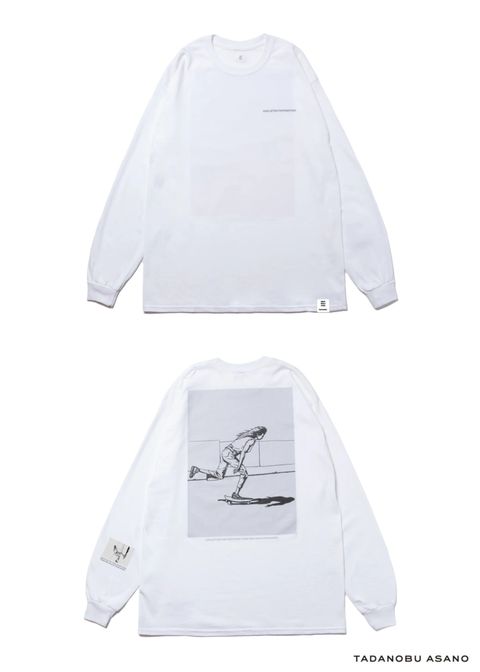 × Tadanobu Asano SKATER LS TEE (WHITE) / 浅野忠信 コラボロンT (スケーター)