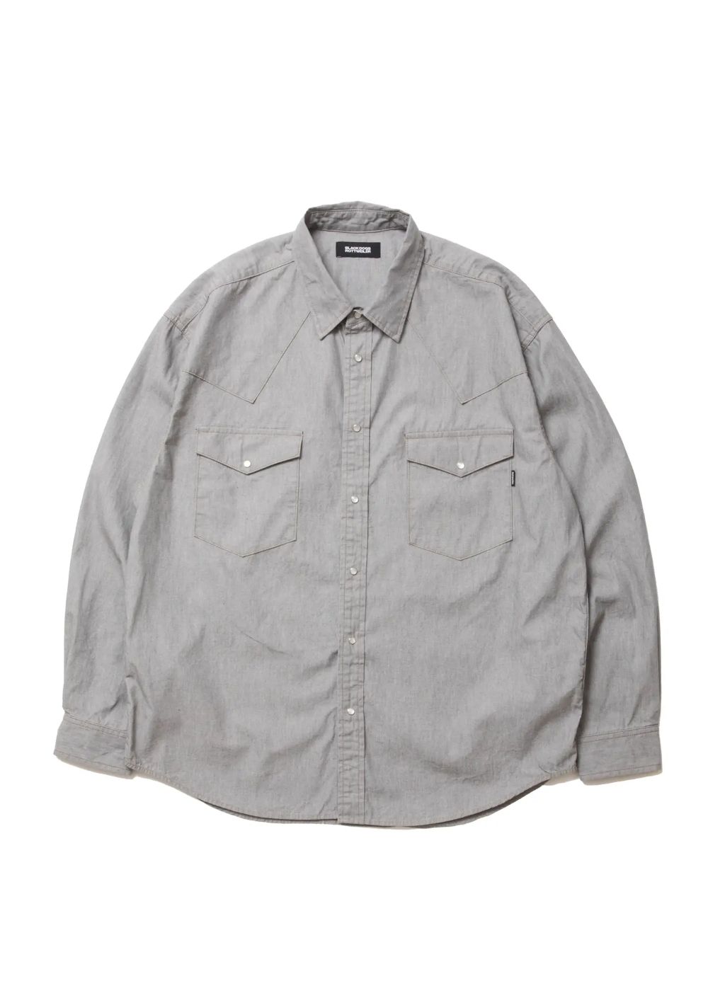 【ラスト1点】R9 GRAY DENIM SHIRT (GRAY) / デニム ウエスタン シャツ
