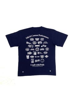 【ラスト1点】PRINT TEE (NAVY) / ロゴ プリント Tシャツ