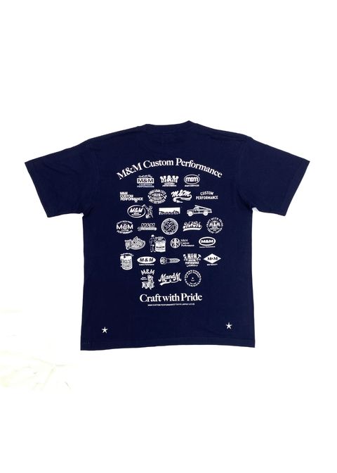【ラスト1点】PRINT TEE (NAVY) / ロゴ プリント Tシャツ