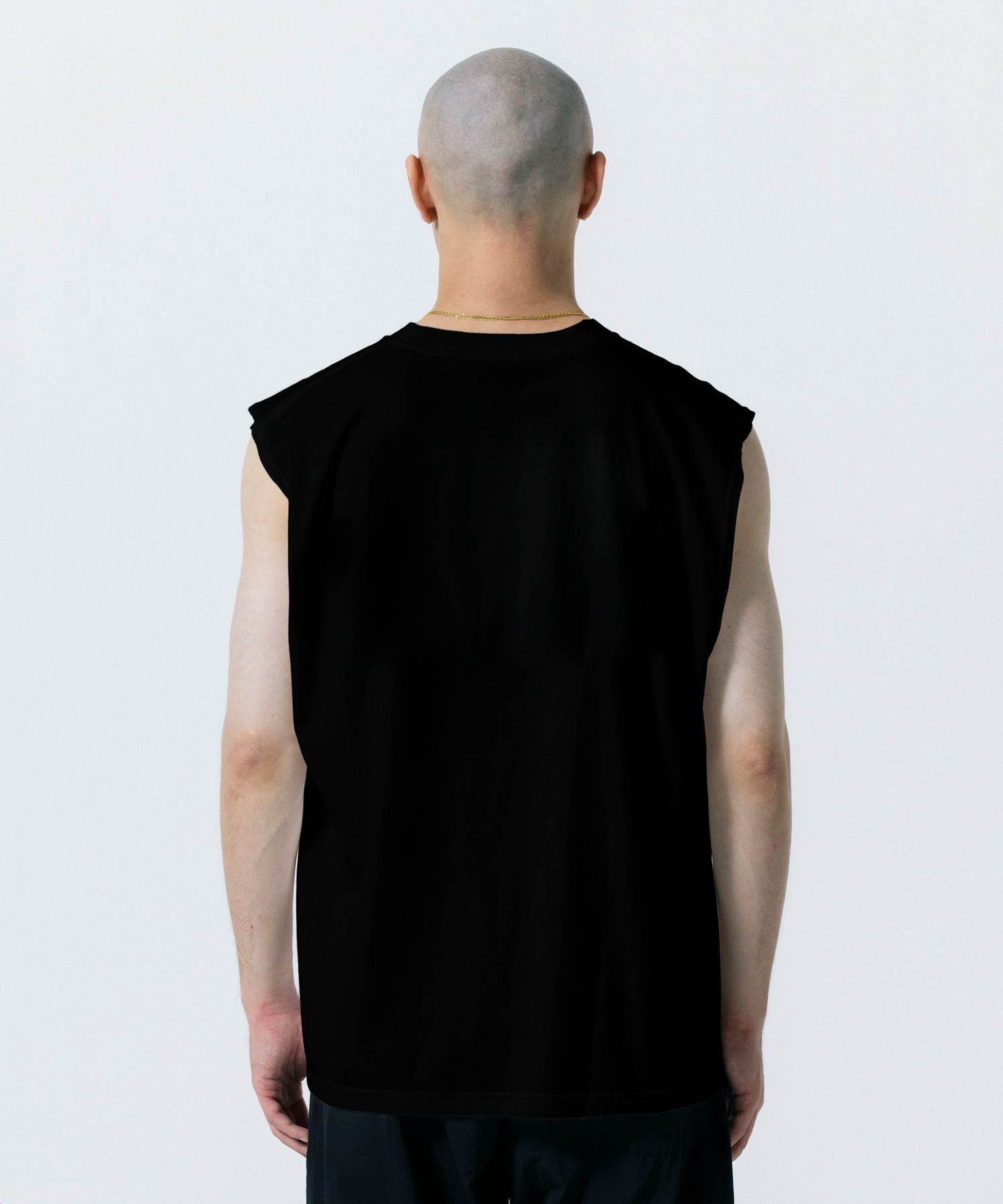 R9 RTWYLA NOSLEEVE TEE (BLACK) / オリジナル ノースリーブ Tシャツ