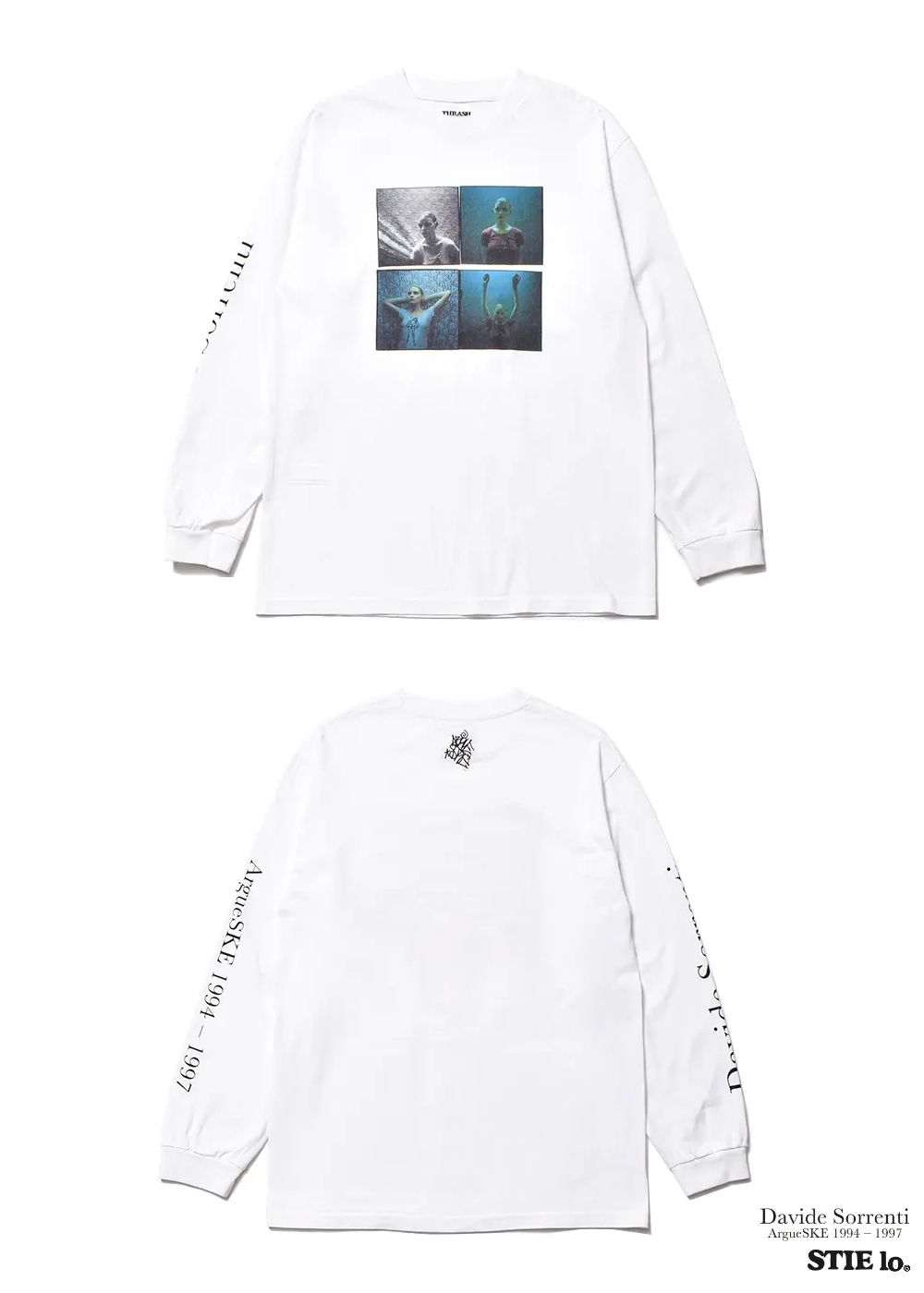 Stie-lo×Davide Sorrenti Amy Lace L/S T-SH (WHITE) / ×ダヴィデ・ソレンティ×スティーロ コラボフォトロンT