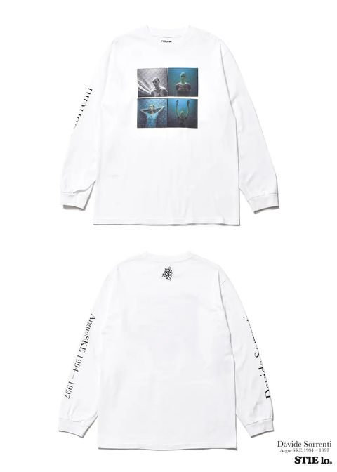 Stie-lo×Davide Sorrenti Amy Lace L/S T-SH (WHITE) / ×ダヴィデ・ソレンティ×スティーロ コラボフォトロンT