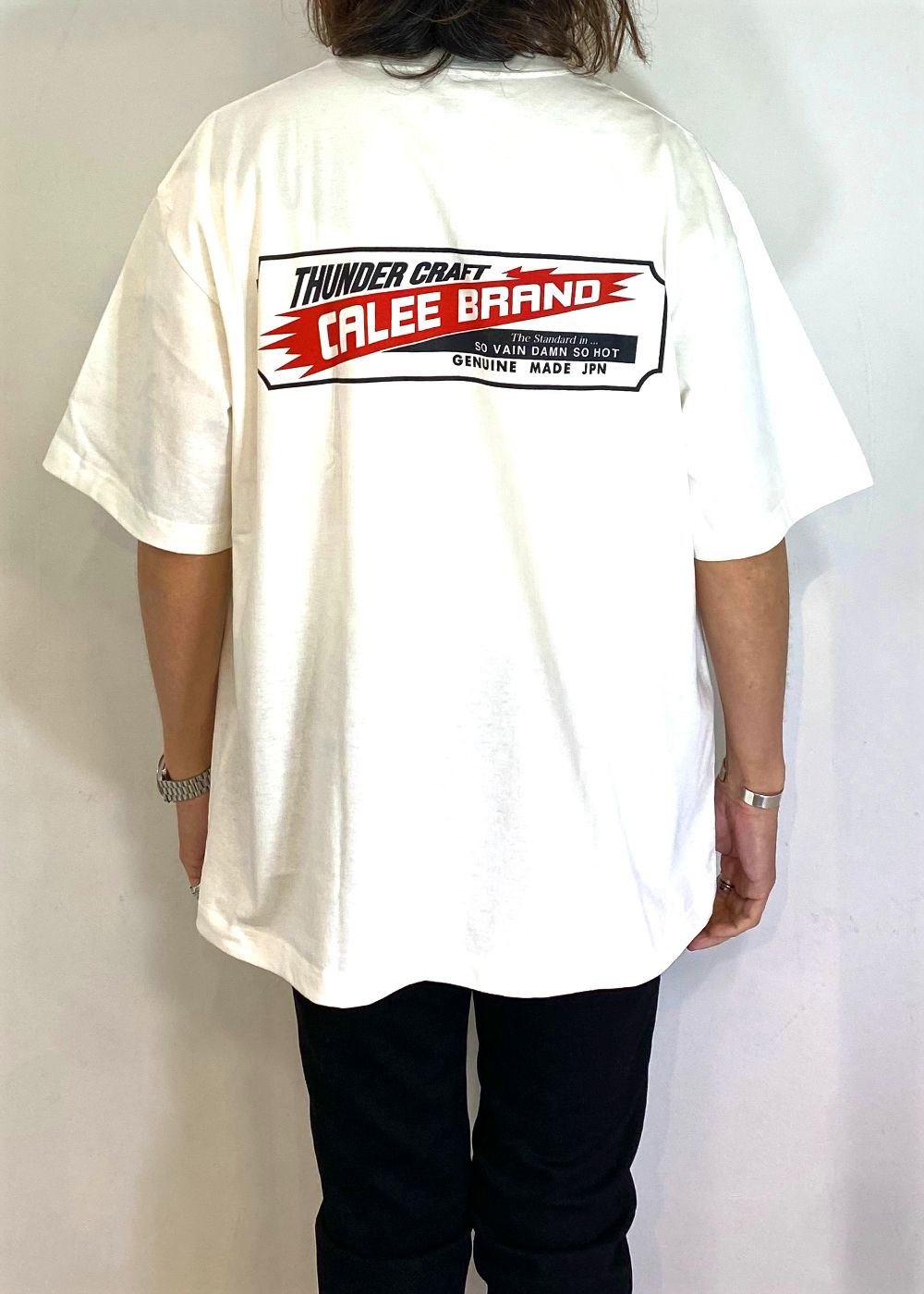 VINTAGE TYPE THUNDER CRAFT POCKET TEE (WHITE) / ヴィンテージ タイプ プリント ポケット Tシャツ