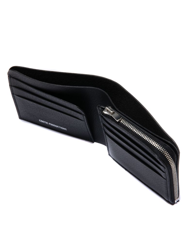 COOTIE PRODUCTIONS - Leather Bifold Purse (BLACK) / レザー 