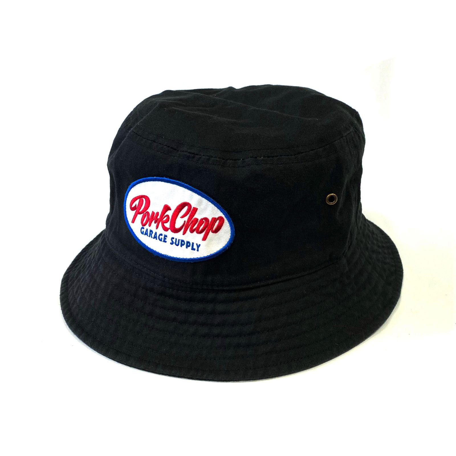 PORKCHOP - AL BUCKET HAT (NAVY) / オーバルワッペン バケットハット 