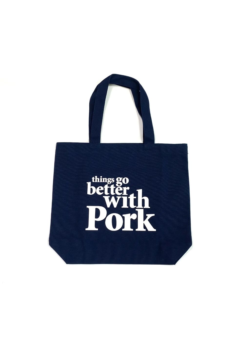 【ラスト1点】THINGS GO BETTER TOTE BAG (NAVY) / プリントトートバッグ