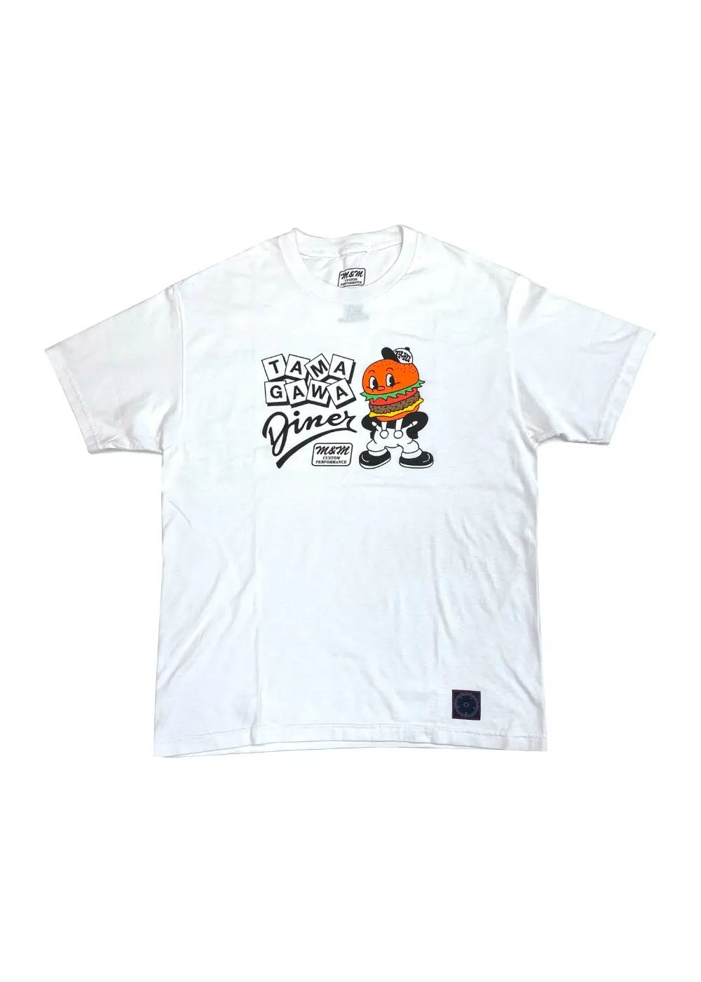 ×TAMAGAWA DINER ×MASSES PRINT T-SHIRT (WHITE) / ×TAMAGAWA DINER ×マシス コラボレーション Tシャツ