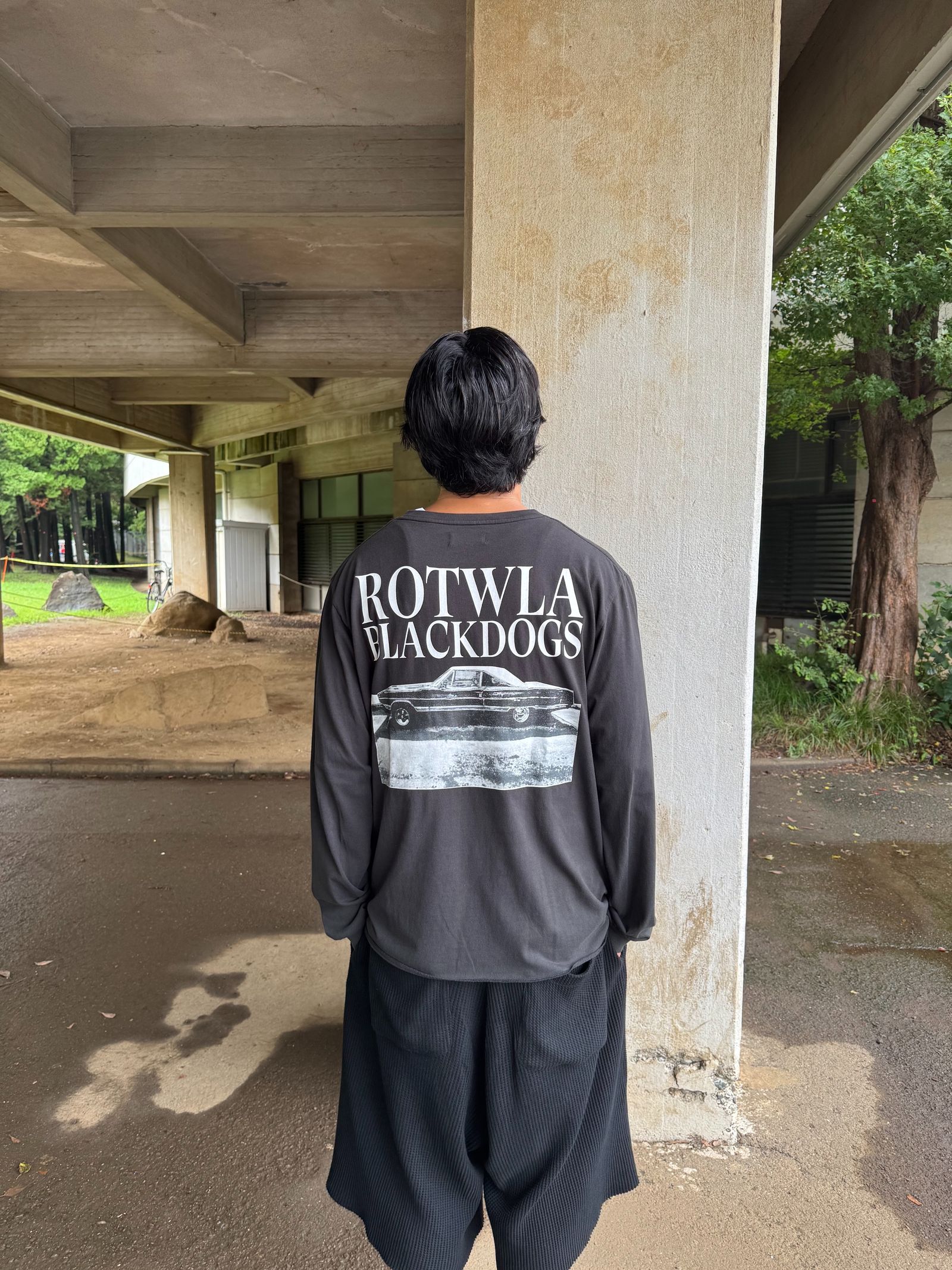 R9 PHOTO LS TEE (BLACK) / フォトプリント オリジナル Tシャツ