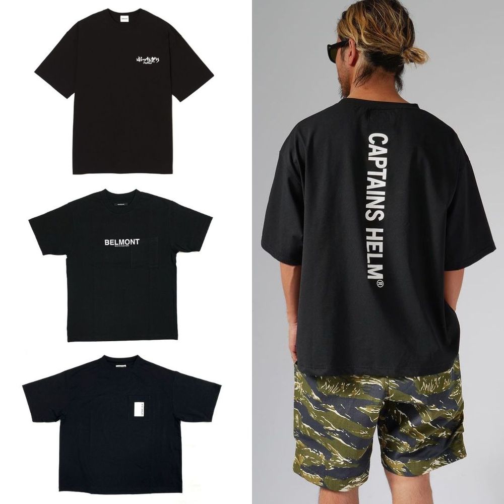 形、デザイン豊富に展開中！大人カッコいい「黒Tシャツ」