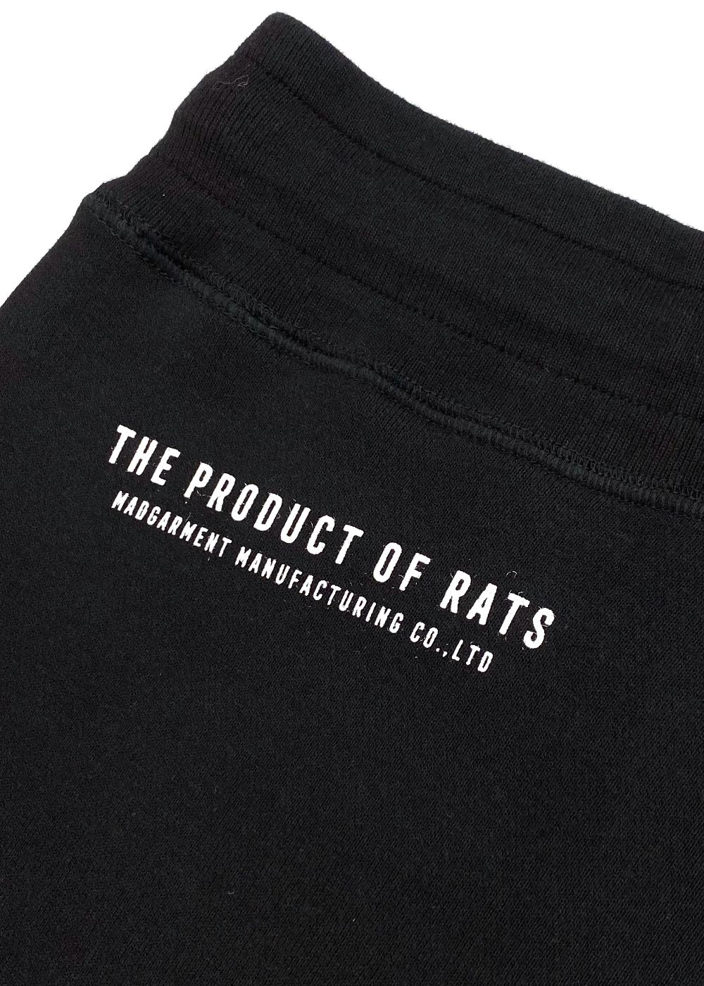 RATS - JOGGER SWEAT PANTS (BLACK) / プリントスウェットパンツ