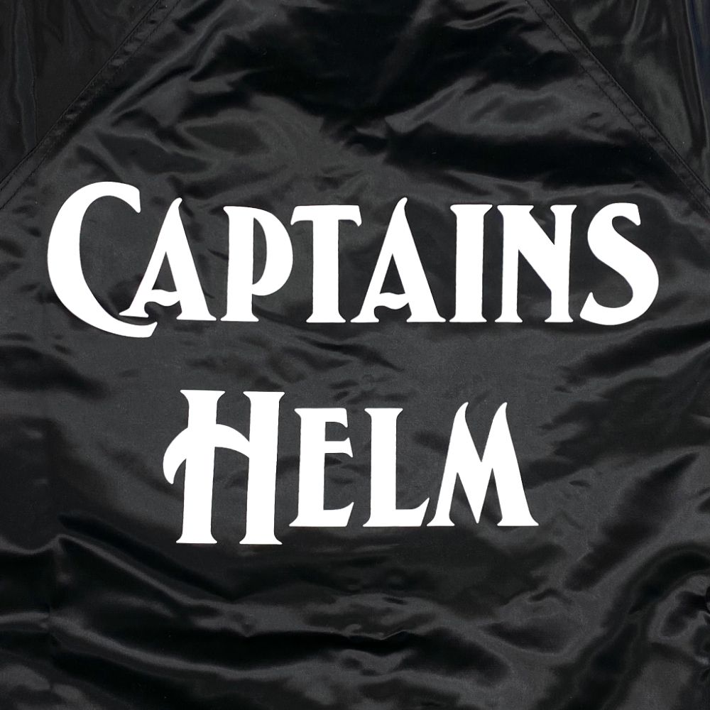 CAPTAINS HELM - LOGO COACH JACKET (BLACK) / ロゴプリント