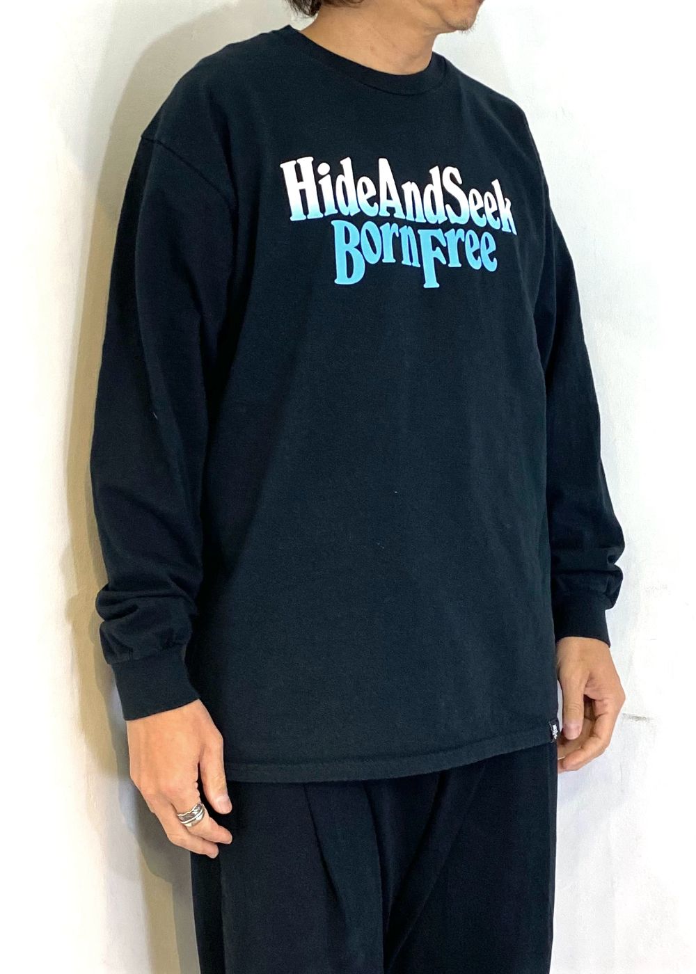 EAGLE L/S TEE (BACK) (BLACK) / イーグル プリントTee (バック)