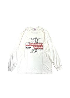 SLOGAN L/S TEE (WHITE) / スローガン ロングスリーブ Tシャツ