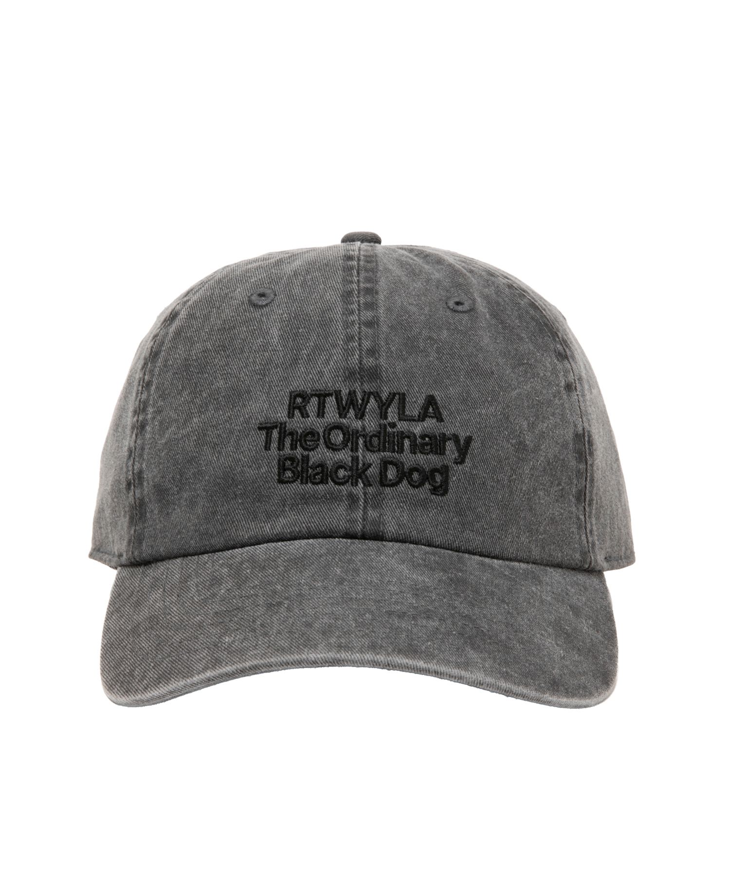 PIG RTWYLA CAP (BLACK) / ロゴ刺繍 ダッド キャップ。