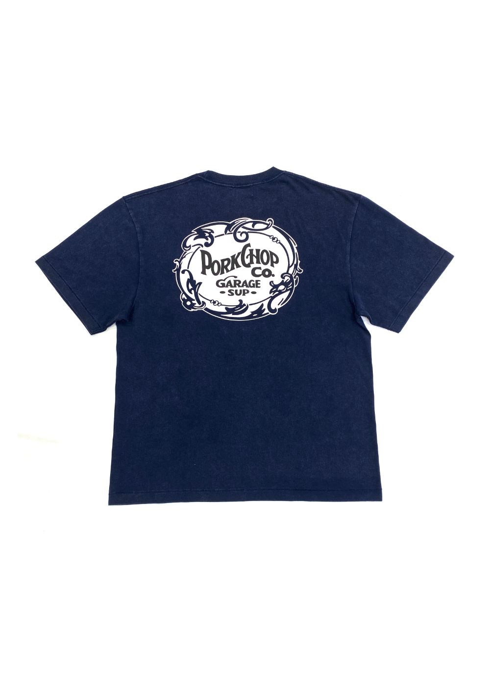 F LEAF LOGO TEE (FADE NAVY) / リーフ ロゴ Tシャツ