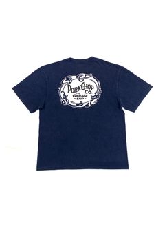 F LEAF LOGO TEE (FADE NAVY) / リーフ ロゴ Tシャツ
