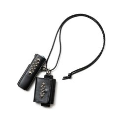 STUDS LEATHER IQOS & HEAT STICK CASE (BLACK) / スタッズ レザー アイコス ケース