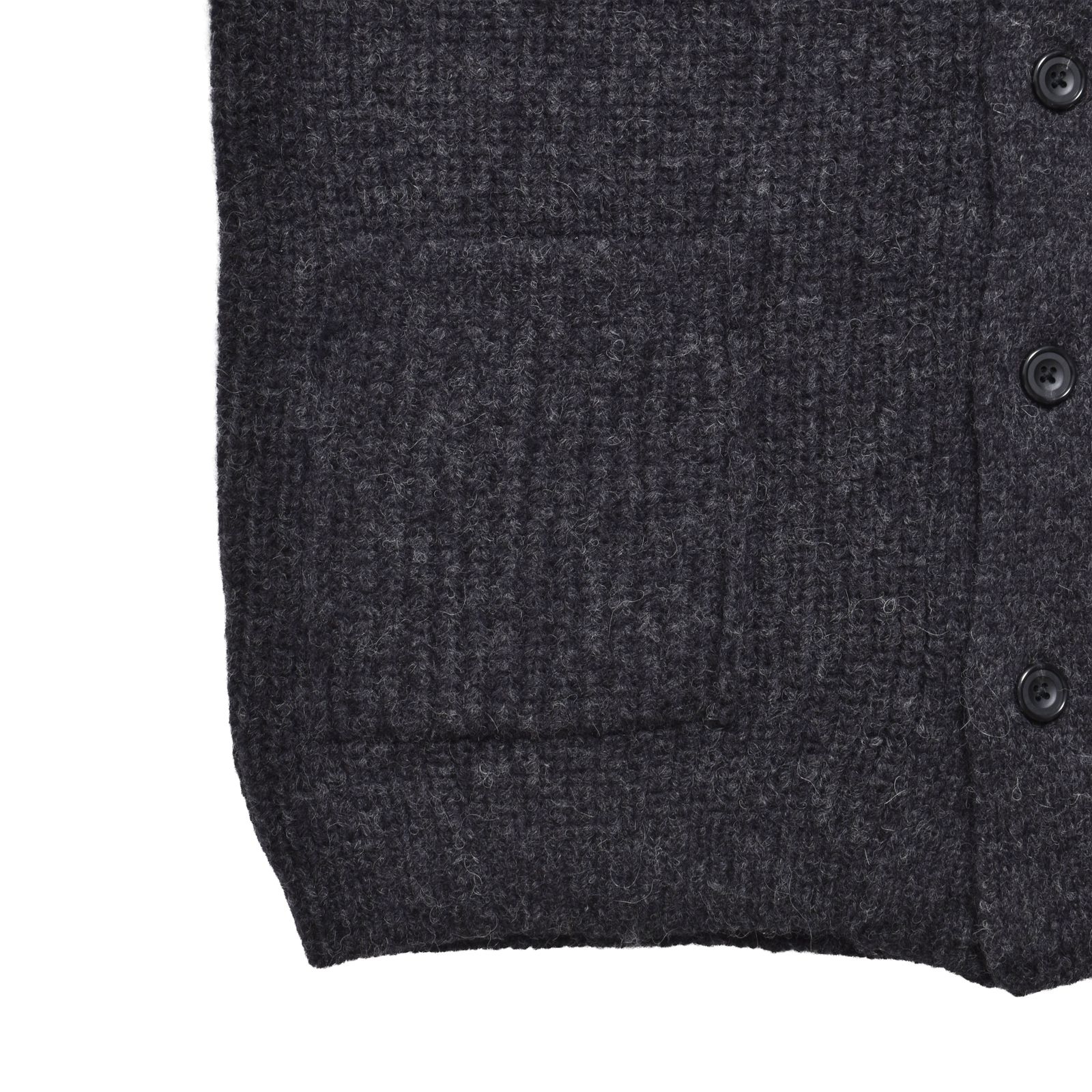 Baby Alpaca Wool Shawl Collar Knit Cardigan (CGR) / アルパカ ウール ショールカラー ニット カーディガン