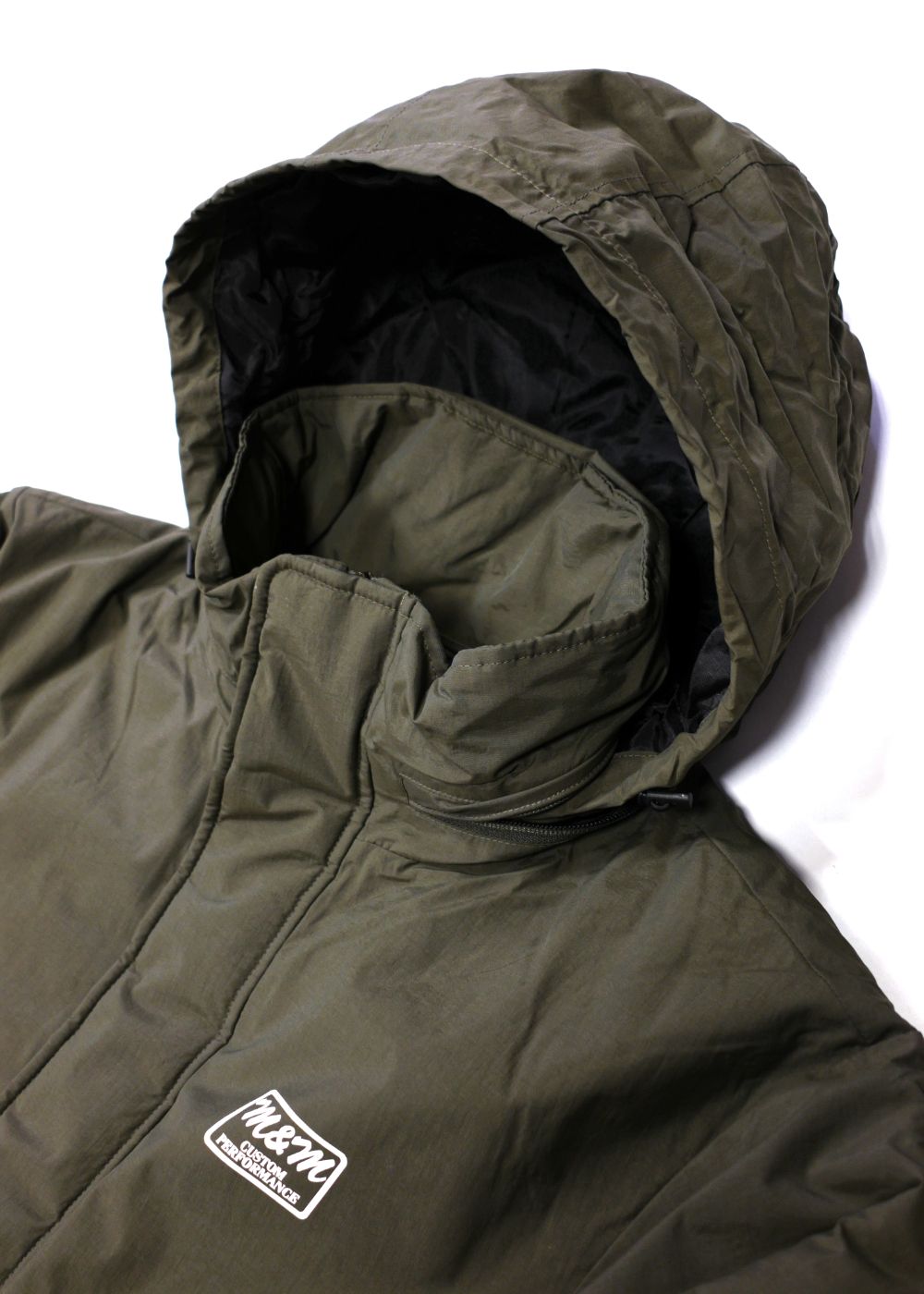 M&M CUSTOM PERFORMANCE - WARM SHELL STAND HOODED JACKET (OLIVE 