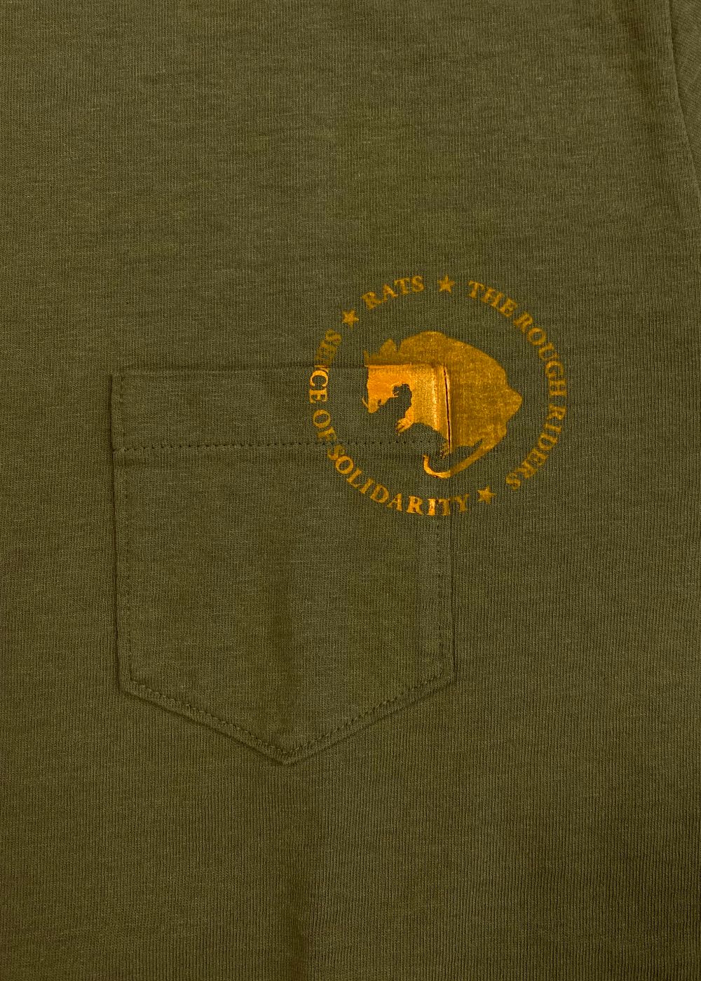 【ラスト1点】CIRCLE POCKET L/S TEE (KHAKI) / サークル ポケット ロング Tシャツ