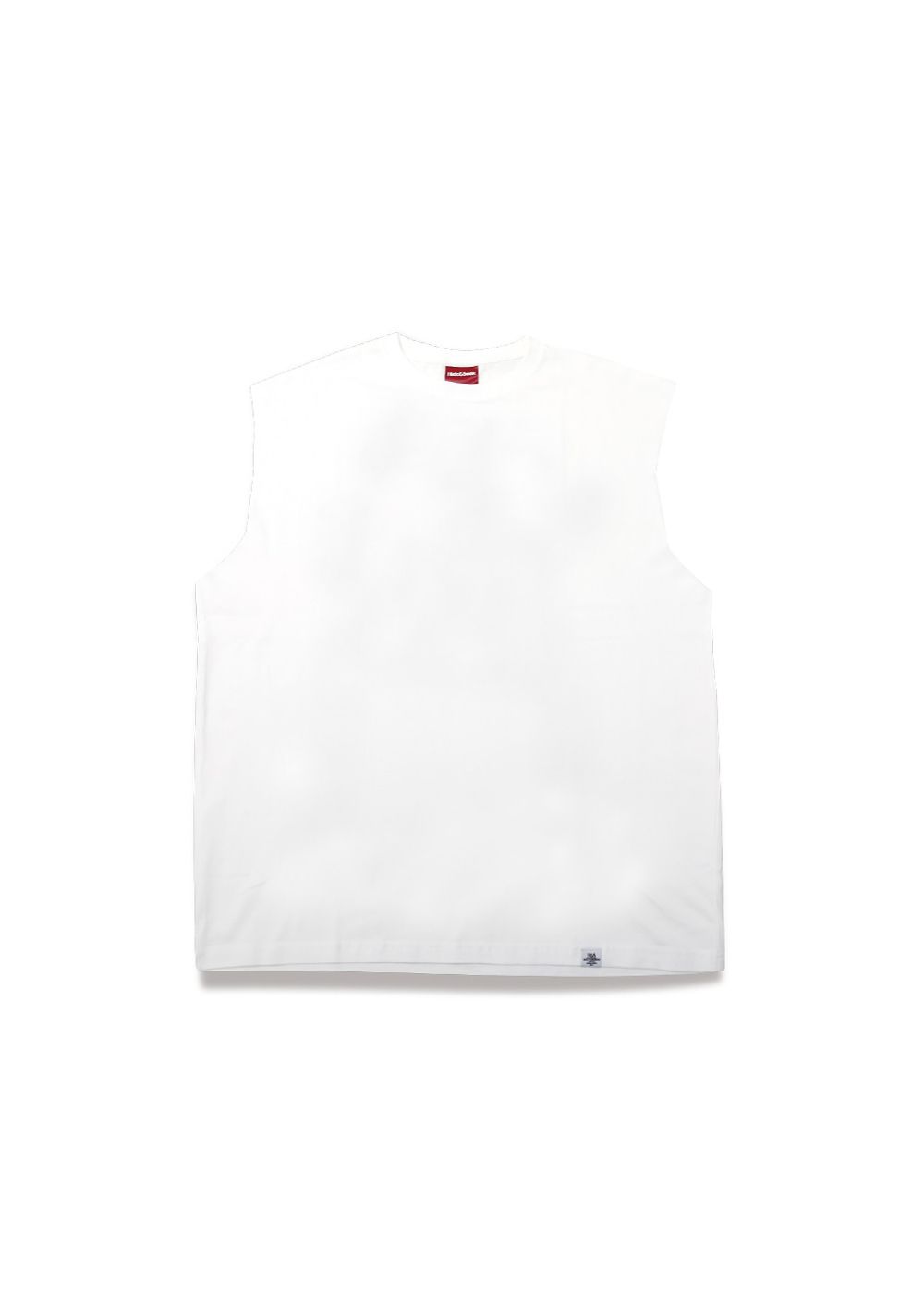 H&S Logo Sleeveless Tee (BigSilhouette) (WHITE) / カットオフ ノースリーブ Tシャツ