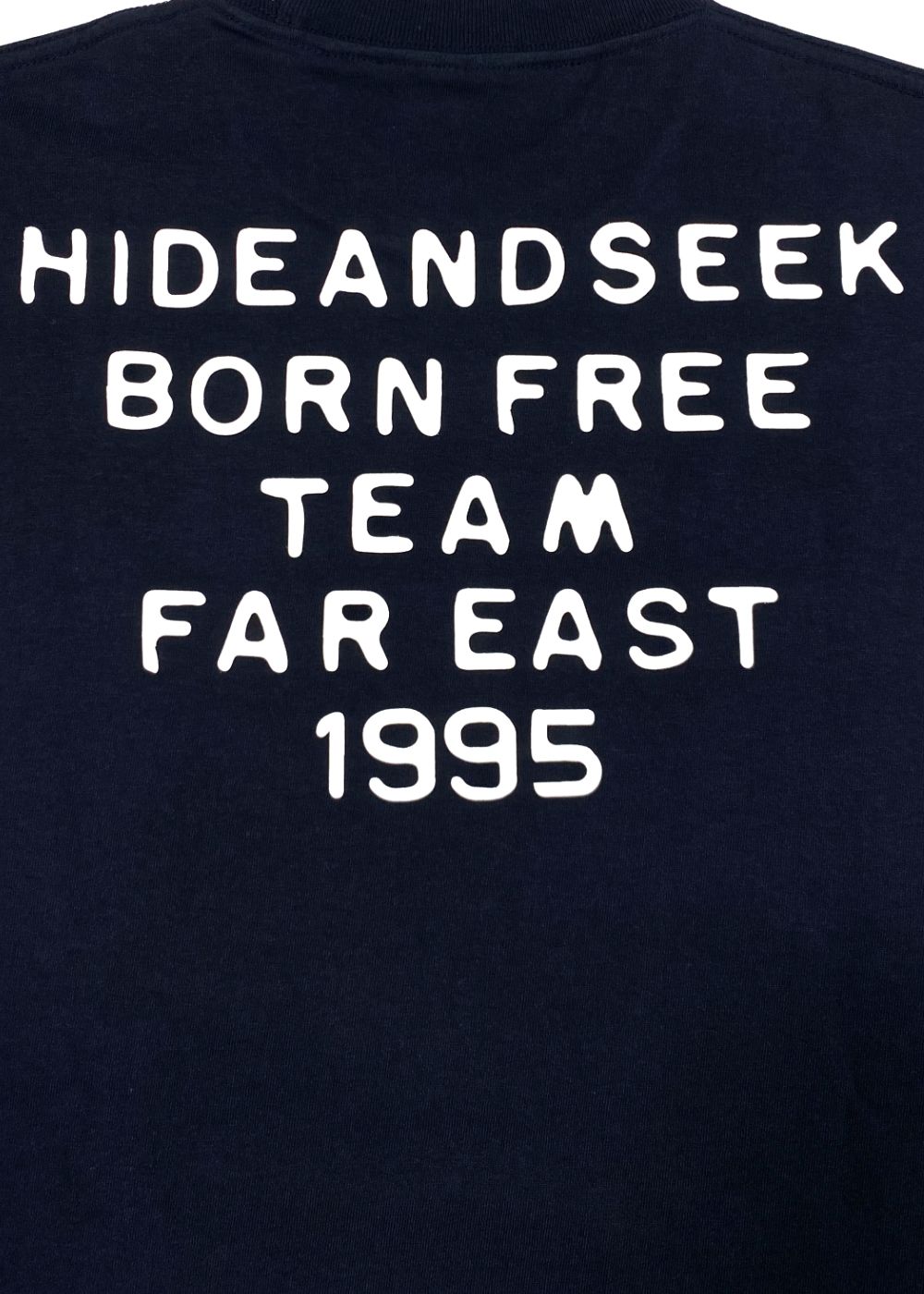 Typewriter S/S Tee (BigSilhouette) (NAVY) / ヘビーオンス ワイド Tシャツ