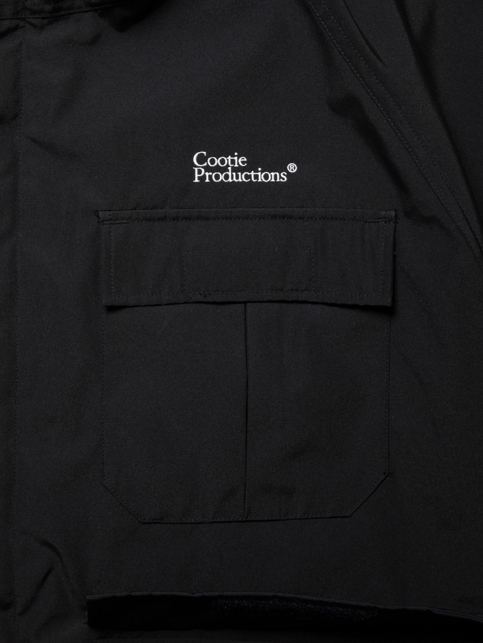 COOTIE PRODUCTIONS - T/C Weather Hooded Shell Jacket (BLACK) / セットアップ  マウンテンパーカー / セットアップ可能 | LOOPHOLE