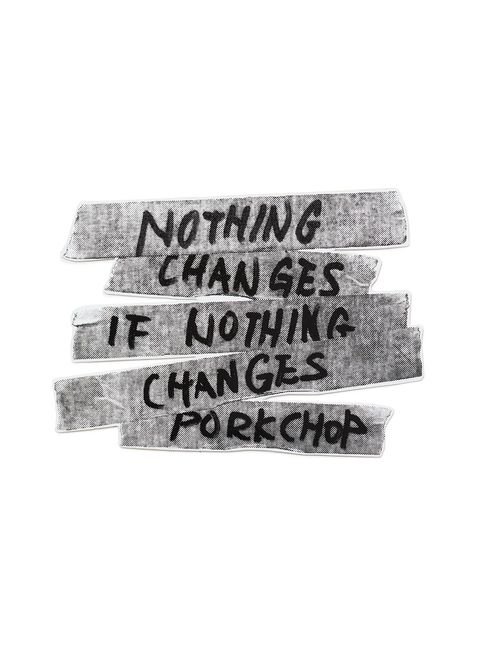 NOTHING CHANGES STICKER (BLACK) / ナッシングチェンジズステッカー