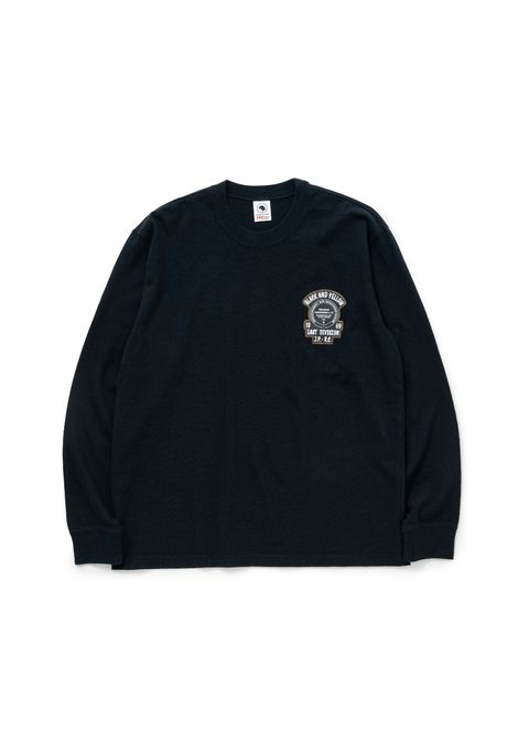 EMBLEM LOGO L/S TEE (BLACK) / エンブレム ロング Tシャツ
