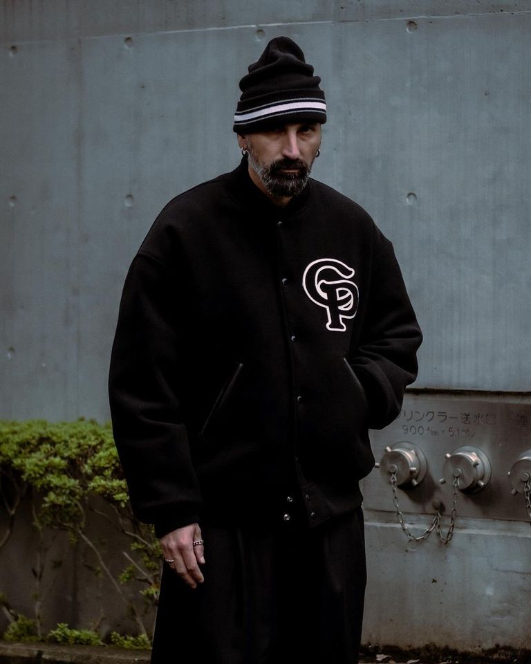 COOTIE PRODUCTIONS - Wool Mossa Stadium Jacket (BLACK) / ウール 