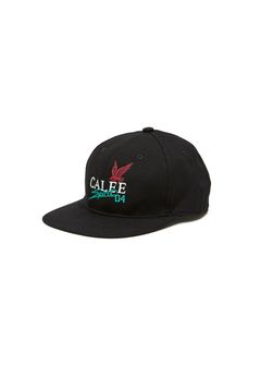 CALEE FS LOGO TWILL CAP (BLACK) / オリジナル ロゴ刺繍 キャップ