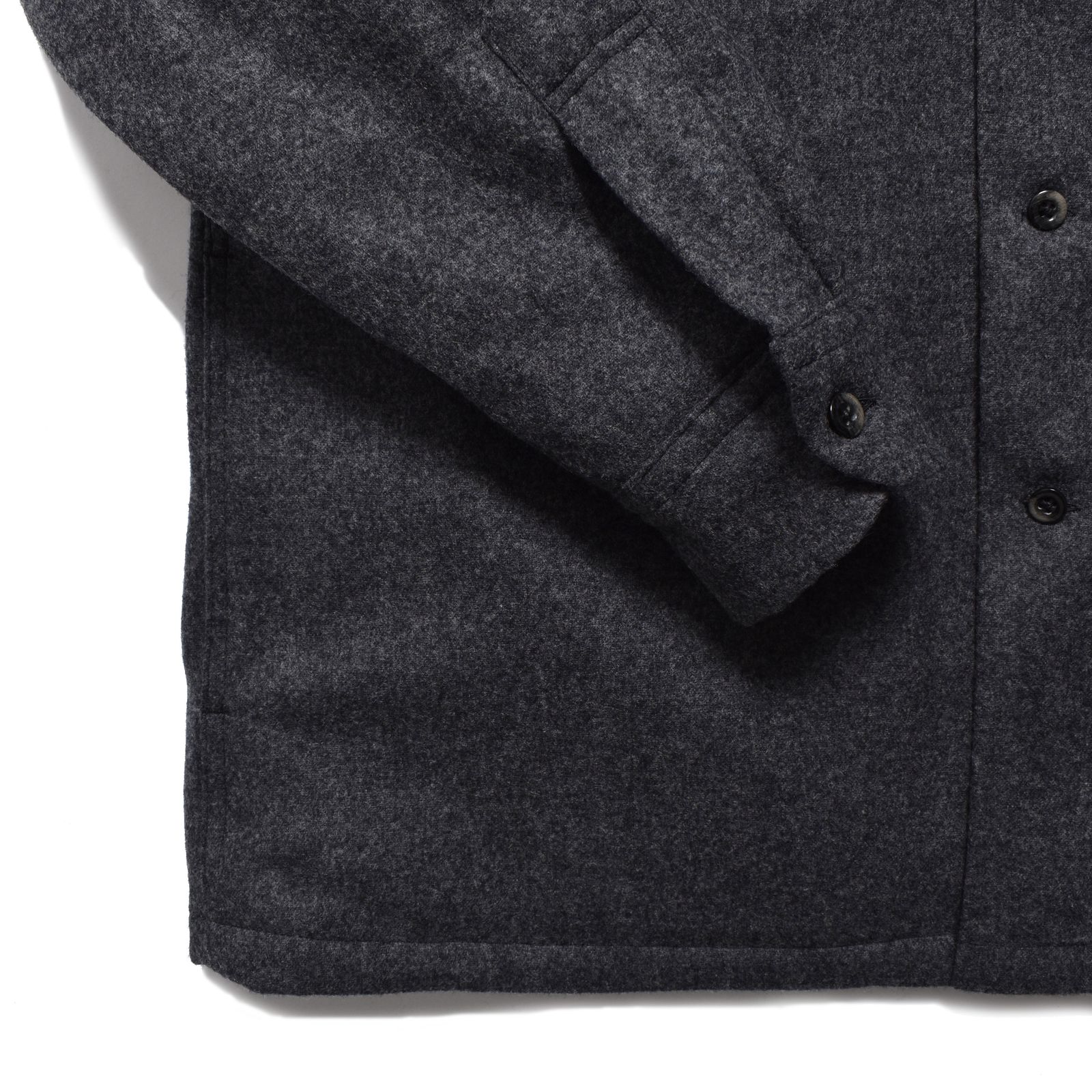 PENDLETON Wool Quiltliner Open Collar SH (GRY) / ペンドルトン コラボ オープンカラー ウール シャツ ジャケット