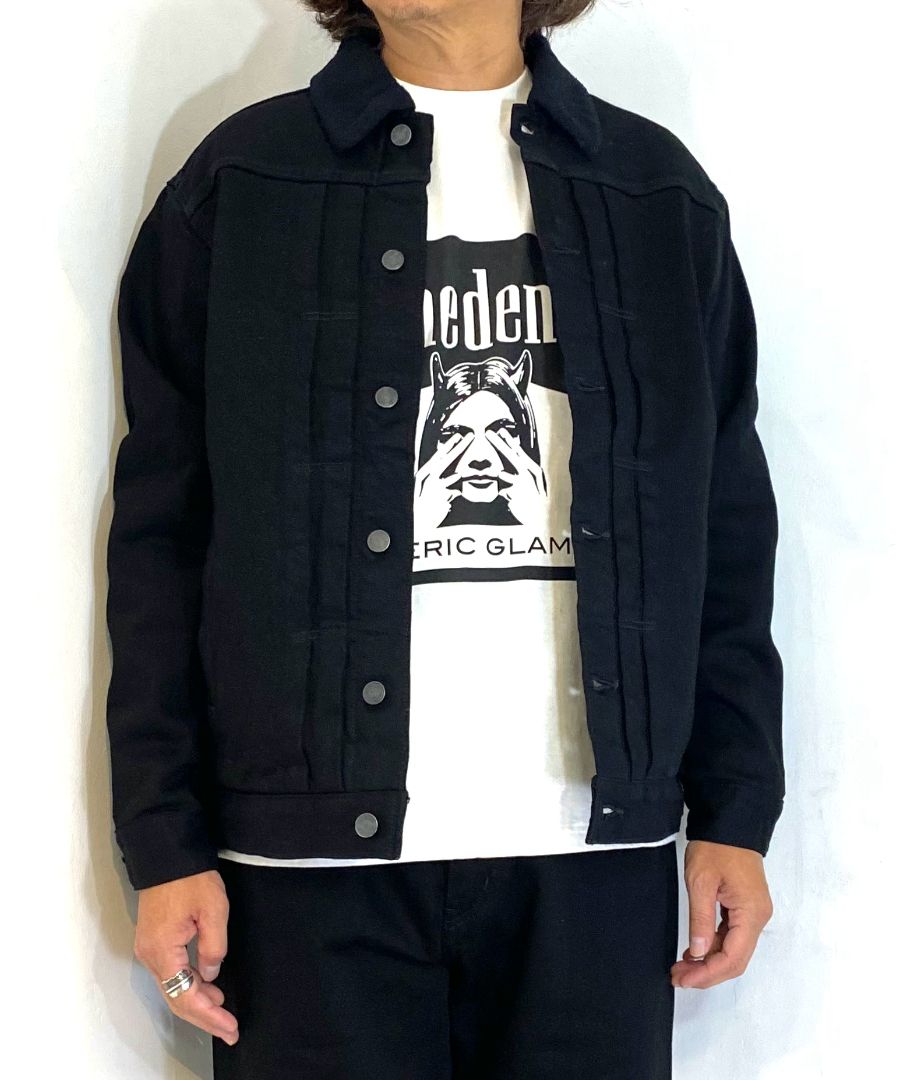 MINEDENIM - × HYSTERIC GLAMOUR Denim Jacket (BLACK) / ×ヒステリックグラマー コラボ デニム  ジャケット | LOOPHOLE