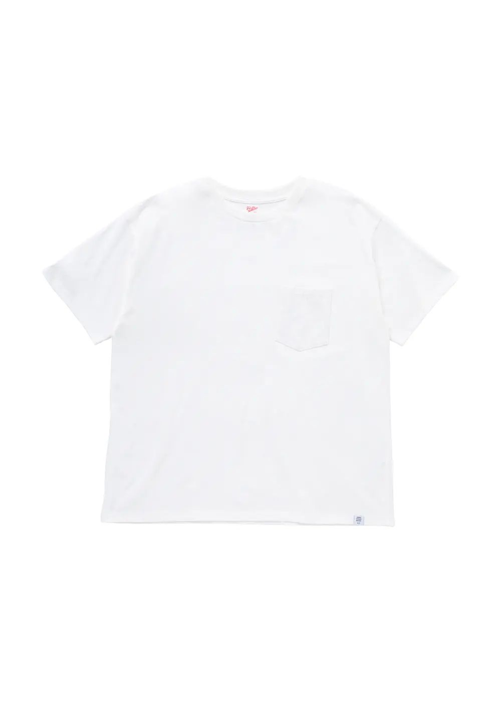 VELVA SHEEN Ex.S/S POCKET TEE "PIERCE" (WHITE) / ベルバシーン コラボ ポケットTシャツ