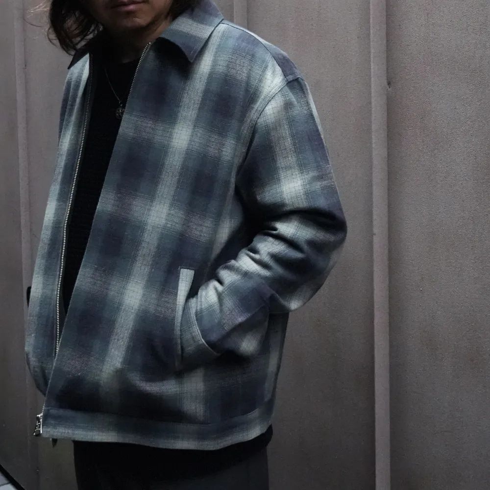 OMBRE CHECK SWINGTOP (BLACK) / オンブレチェック スイングトップ