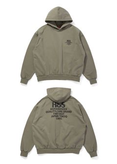 H&S Hooded Sweat Shirt (OLIVE DRAB) / オリジナル セットアップスウェット パーカー / セットアップ可能