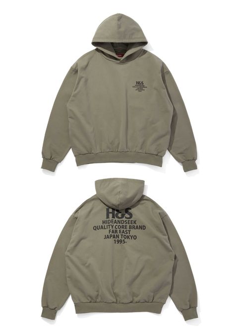 H&S Hooded Sweat Shirt (OLIVE DRAB) / オリジナル セットアップスウェット パーカー / セットアップ可能
